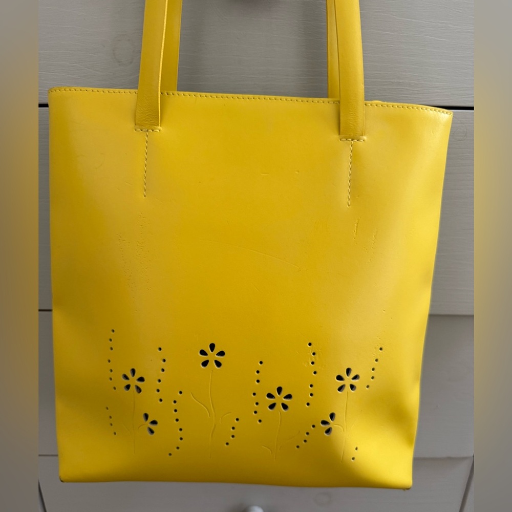 Maxx New York Yellow Floral Tote Bag